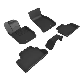 3D MAXpider Kagu 1st & 2nd Row Floormats For 19-20 BMW 3 Series (G20) - Black